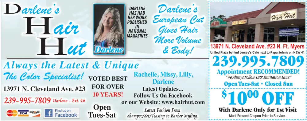 Coupons for Darlene's Hair Hut