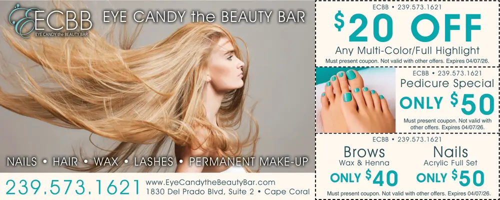 Coupons for Eye Candy the Beauty Bar