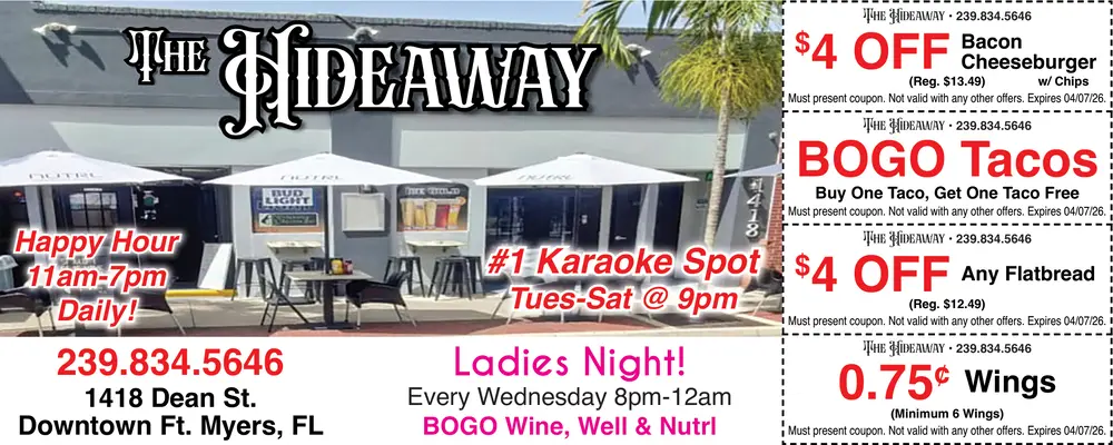 Coupons for The Hideaway