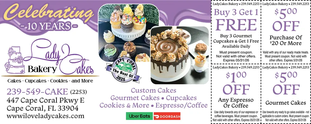 Coupons for LadyCakes Bakery