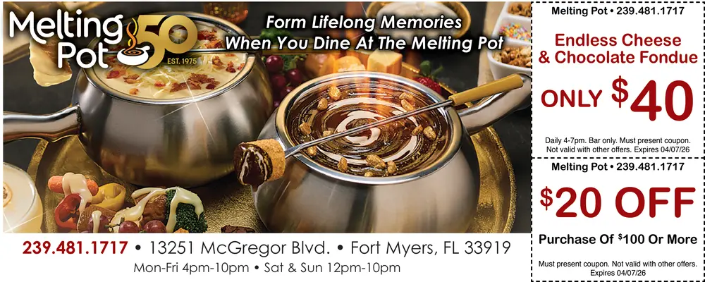 Coupons for Melting Pot