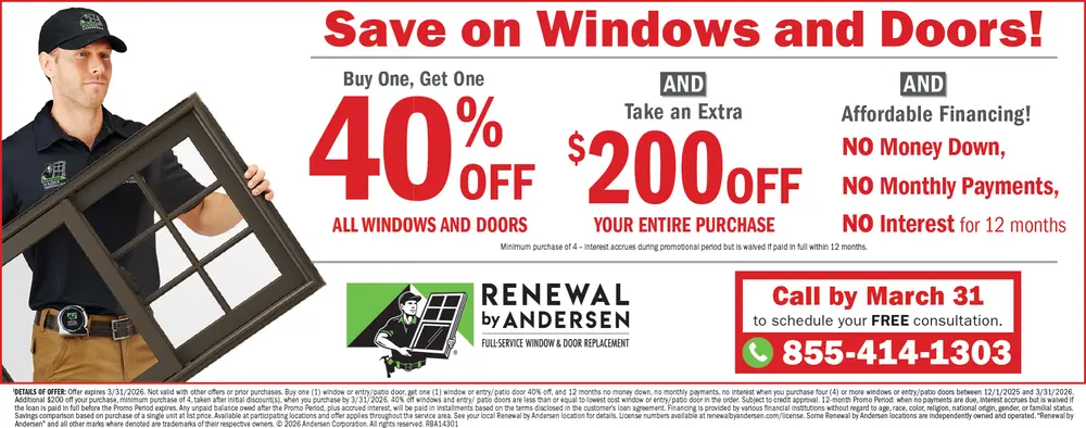 Coupons for Renewal by Andersen