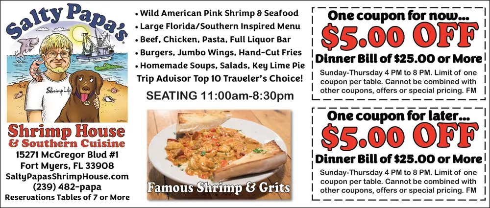 Coupons for Salty Papa's Shrimp House & Southern Cuisine