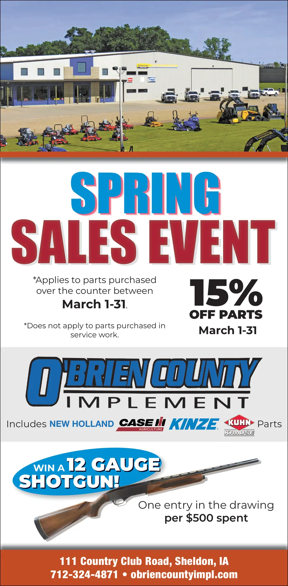 O'Brien County Implement – Agriculture Equipment in Sheldon, IA