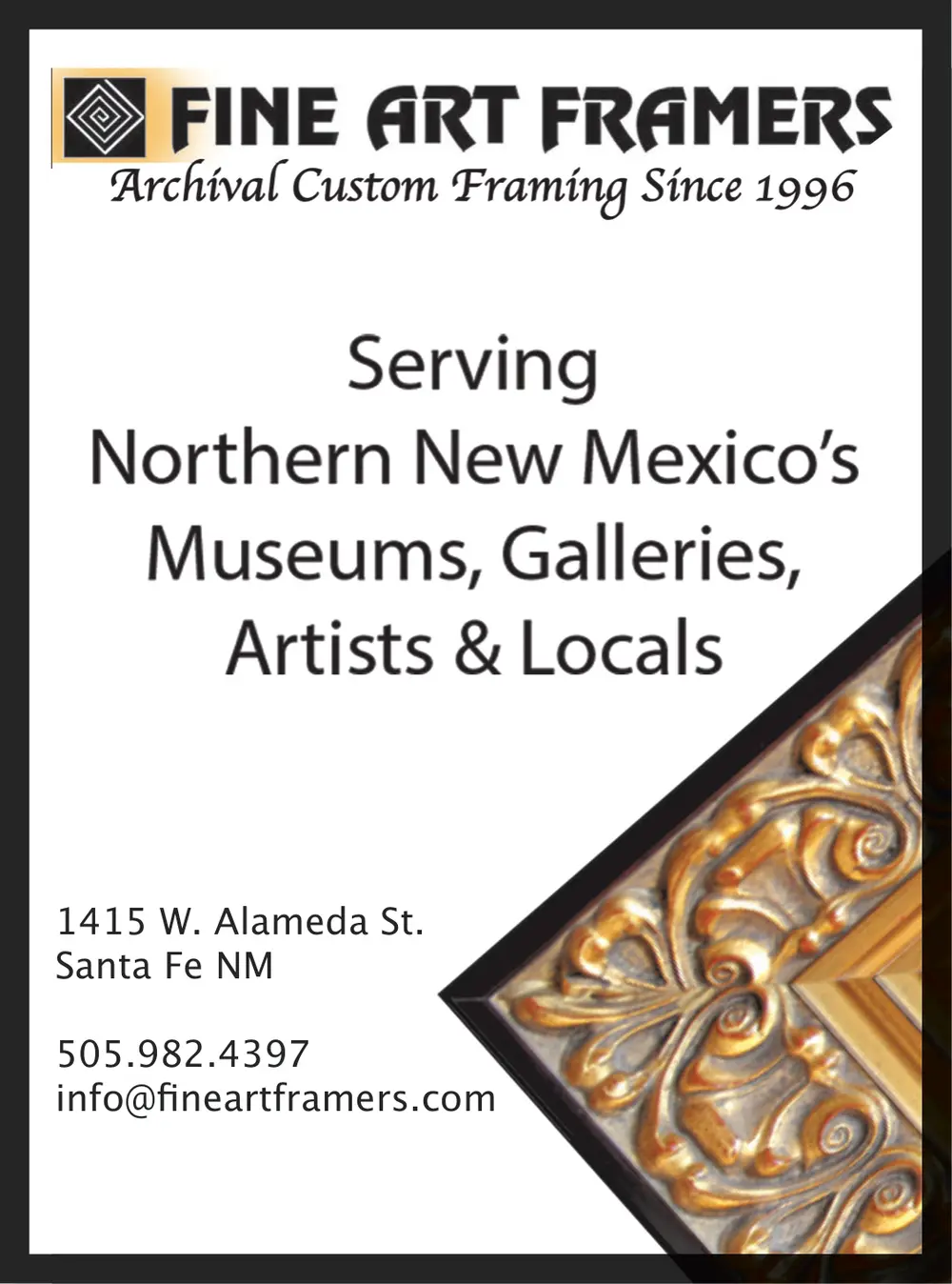 Archival Custom Framing in Santa Fe, New Mexico
