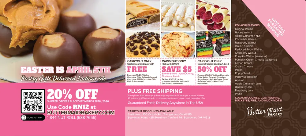 Coupons for Butter Maid Bakery