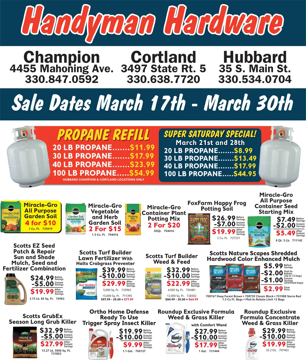 Coupons for Handyman Hardware