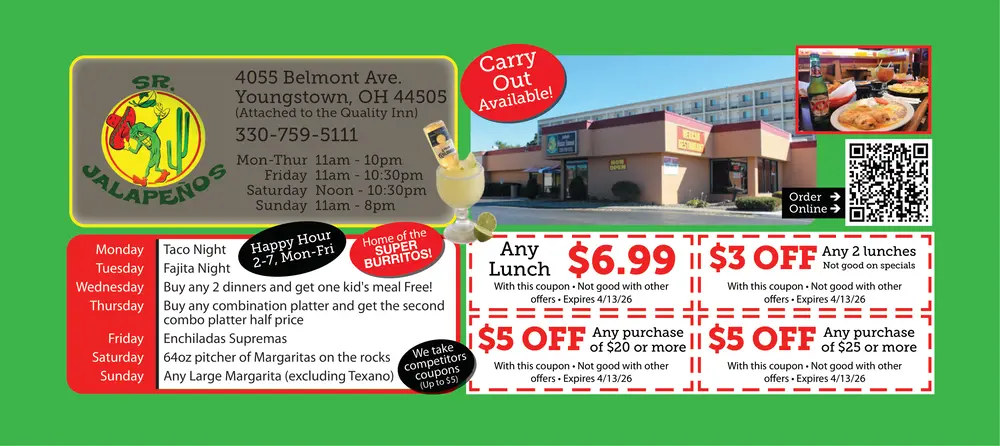 Coupons for Sr. Jalapeños