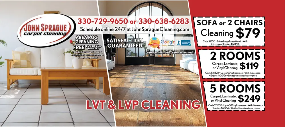 Coupons for John Sprague Carpet Cleaning