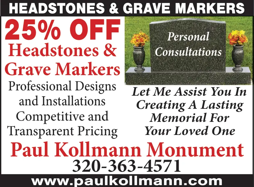 Headstone & Grave Marker Services in Central Minnesota