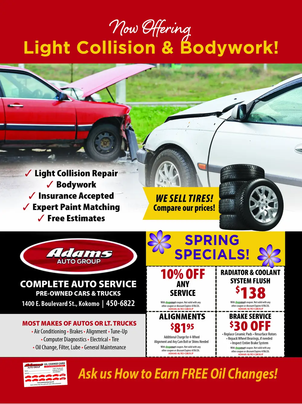 Complete Auto Service and Collision Repair in Kokomo, Indiana