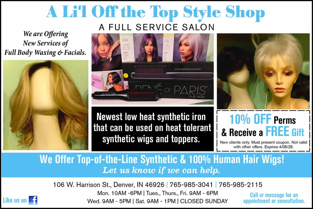 Full Service Salon & Wigs in Denver, Indiana