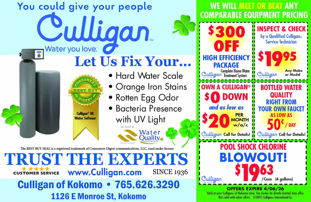 Culligan Water Solutions – Kokomo, Indiana
