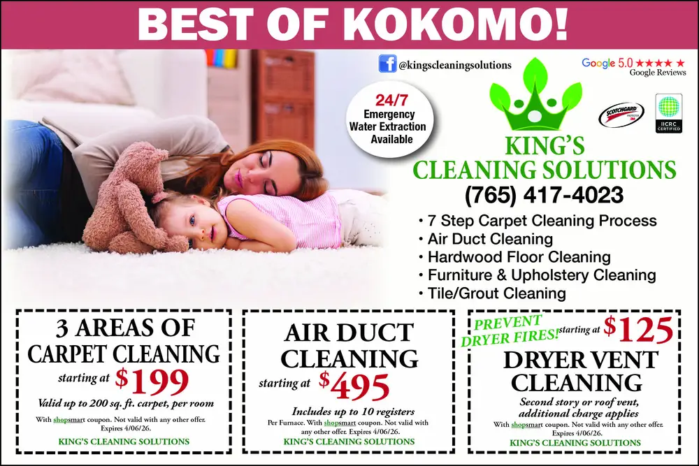 Professional Carpet & Air Duct Cleaning in Kokomo, Indiana
