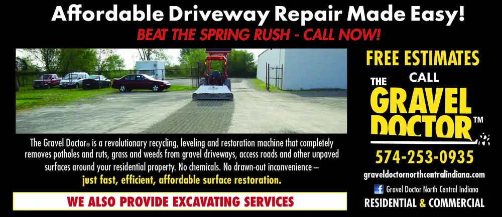 Gravel Doctor Services in Muncie and Kokomo, Indiana