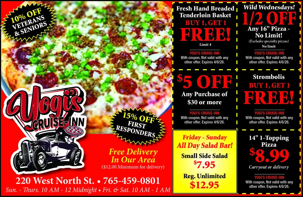 Best Pizza & Dining Deals in Kokomo, Indiana