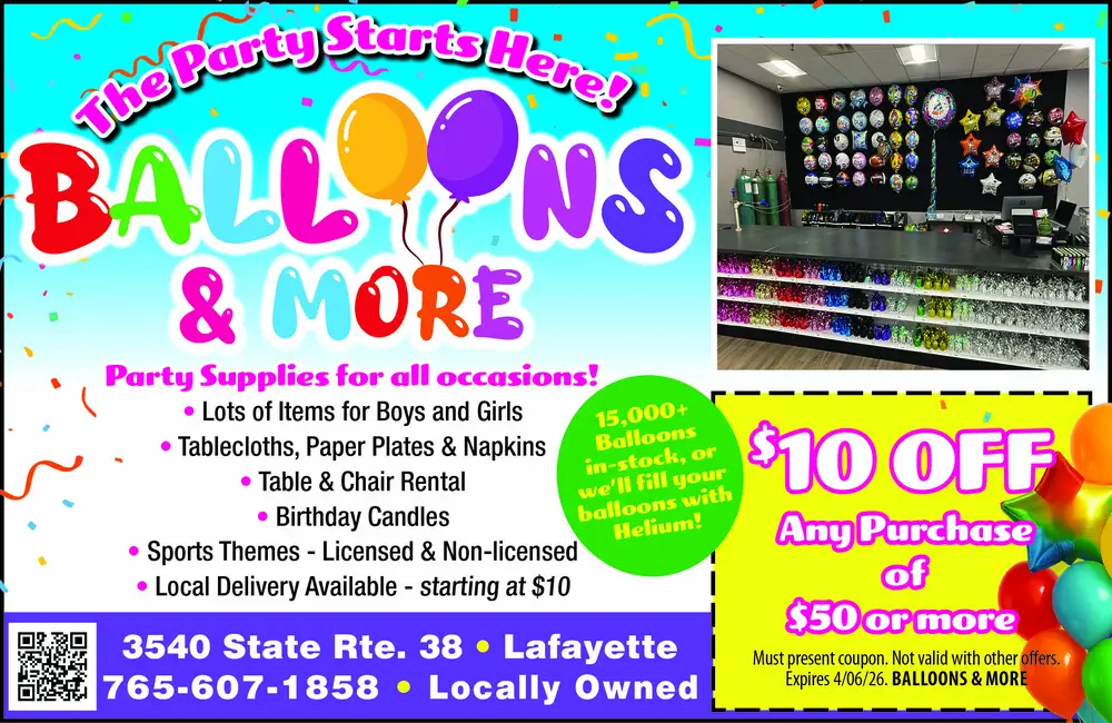 Party Supplies & Balloons in Lafayette, Indiana