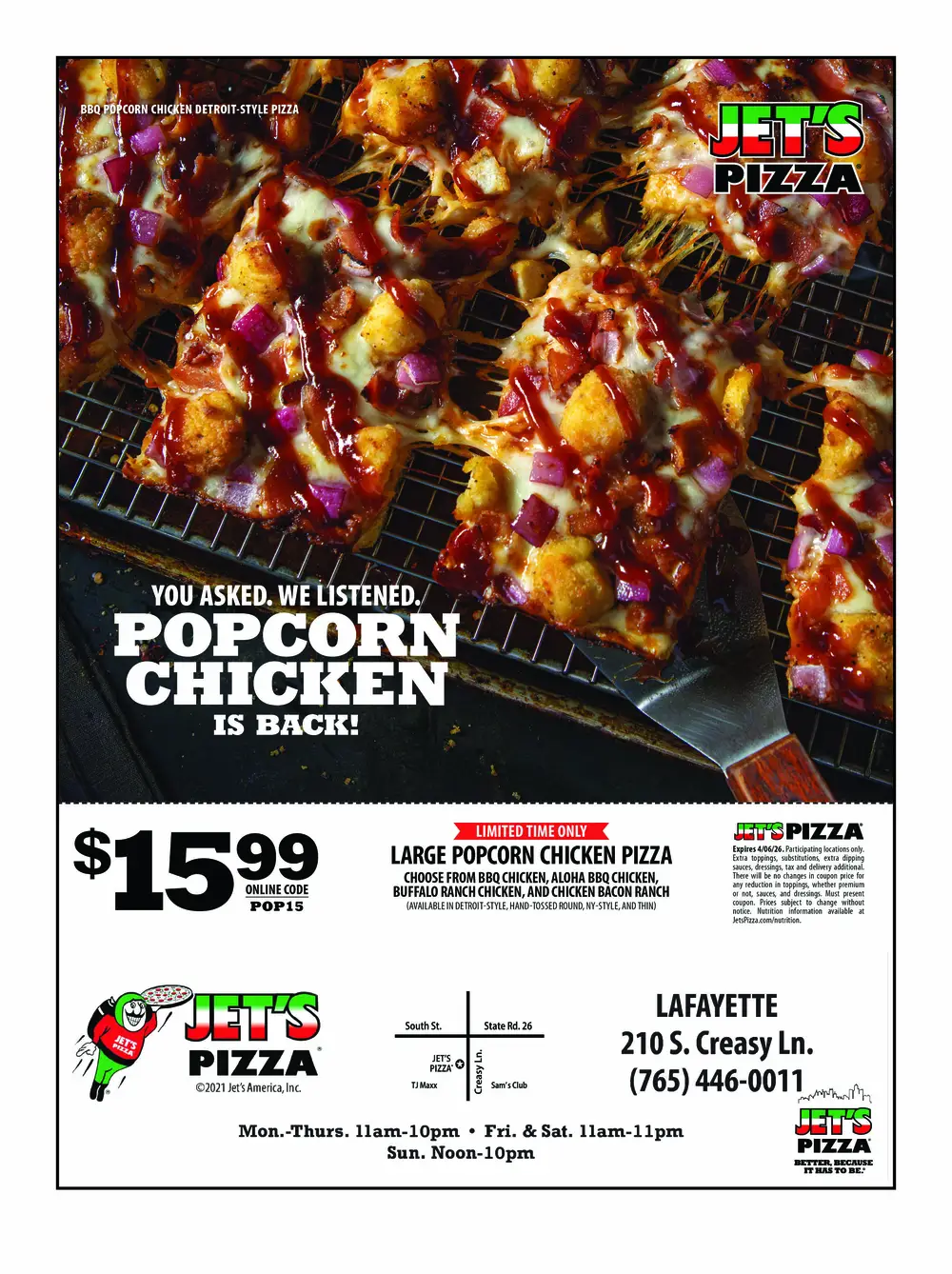 Best Pizza in Lafayette, Indiana – Jet's Pizza