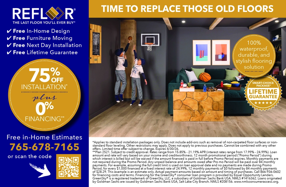 ReFloor Waterproof Flooring Installation - Indiana