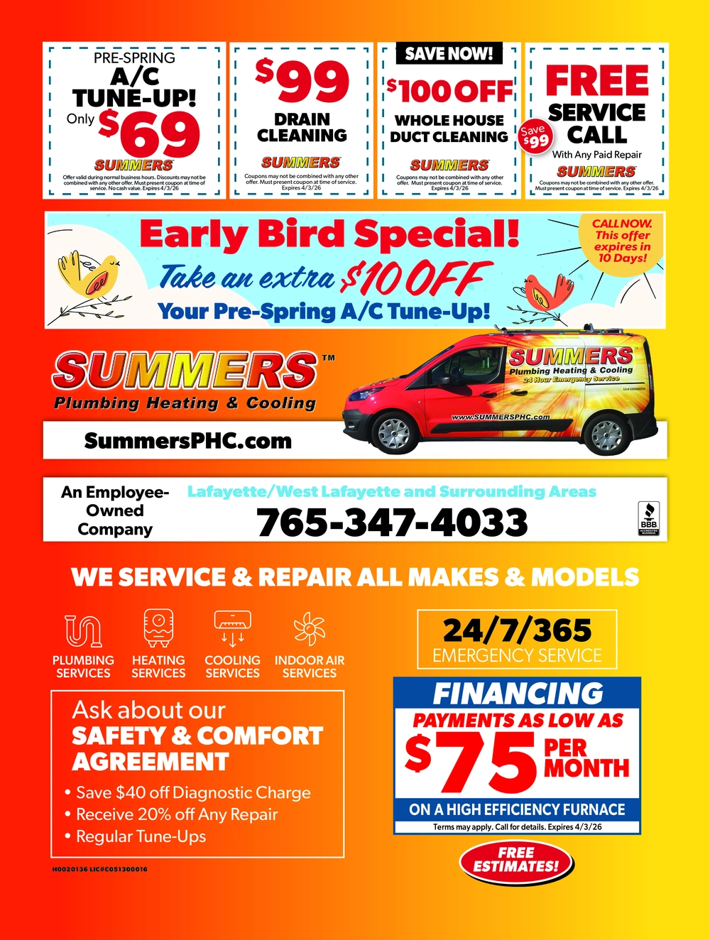 Summers Plumbing Heating & Cooling – Lafayette, Indiana