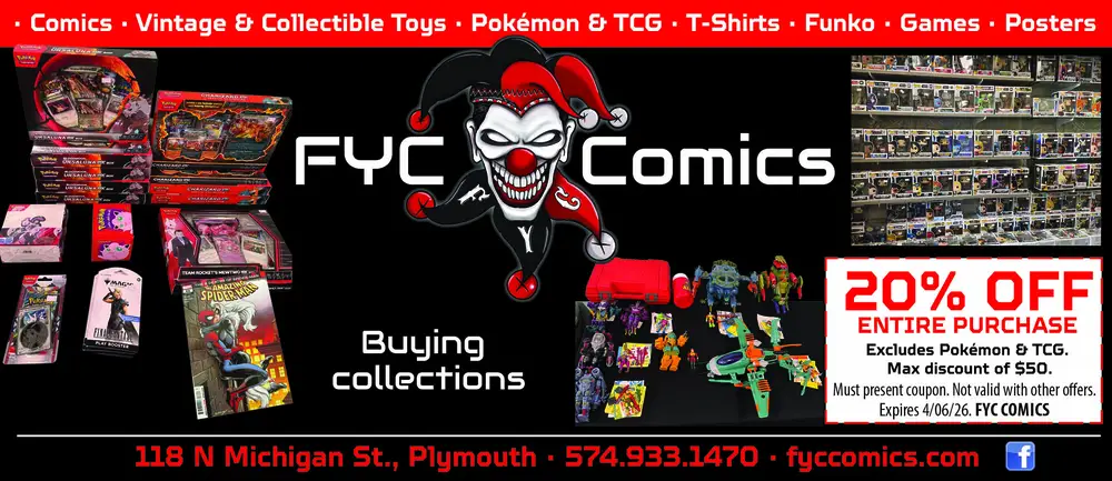 Comic Books & Collectible Toys in Plymouth, Indiana | FYC Comics