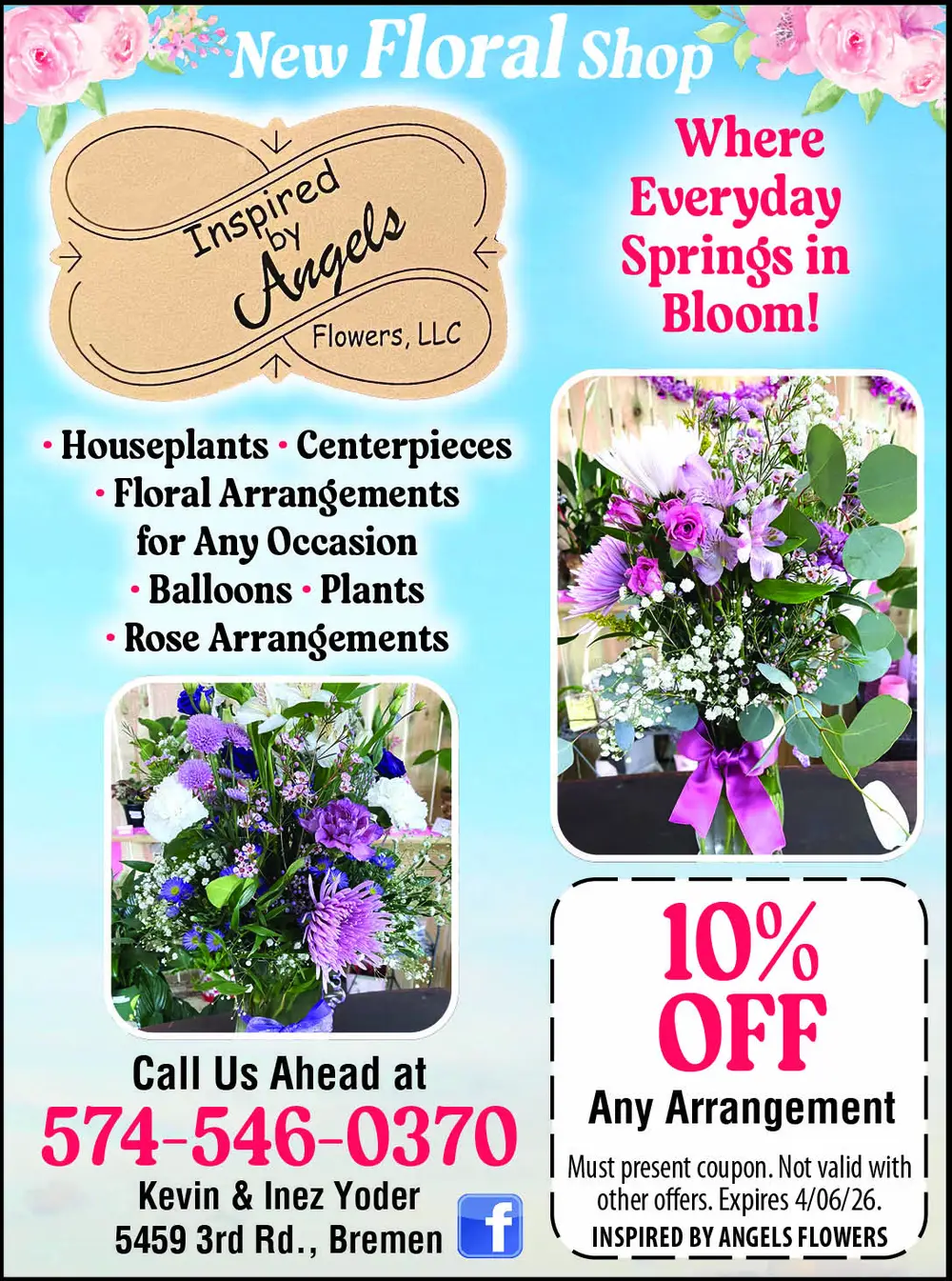 Beautiful Floral Arrangements in Bremen, Indiana