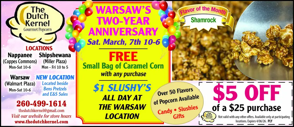 Gourmet Popcorn, Slushies & Gifts in Warsaw, Indiana