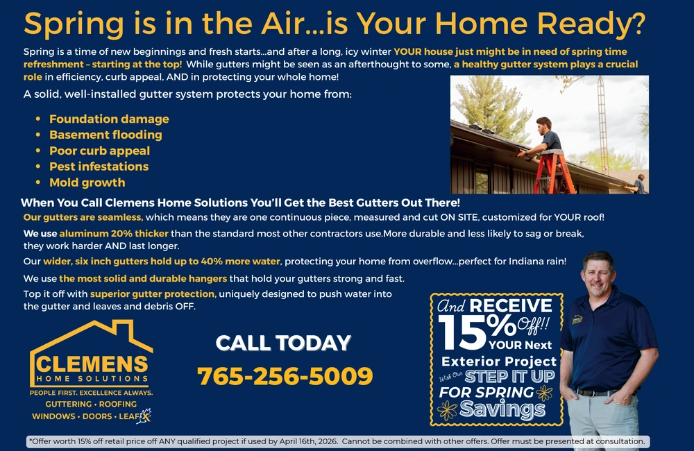 Gutter Installation & Home Solutions in Indiana