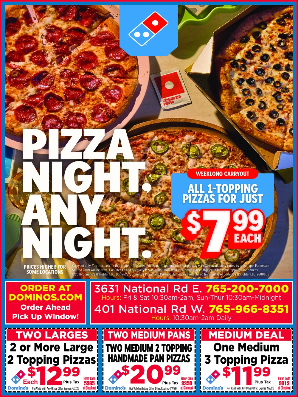 Domino's Pizza – Richmond, Indiana’s Best Fresh Pizza & Carryout