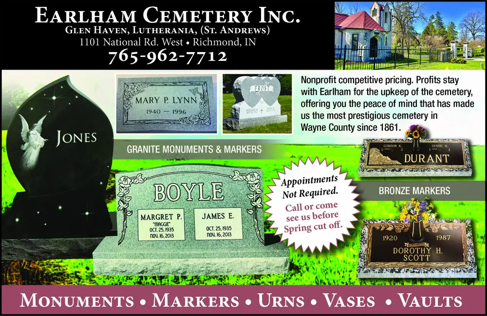 Cemetery Monuments & Markers in Richmond, IN
