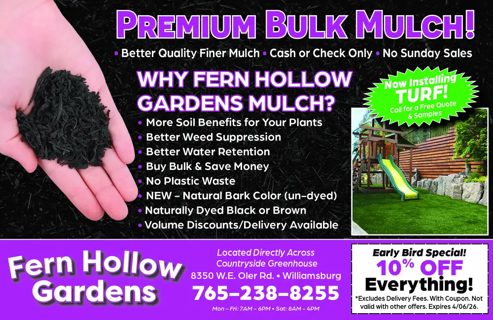 Premium Bulk Mulch and Turf in Williamsburg, Indiana
