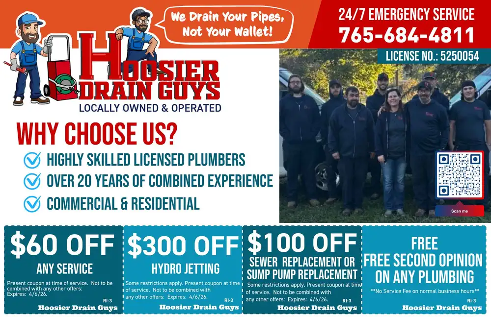 Professional Emergency Plumbers in Indiana | Hoosier Drain Guys
