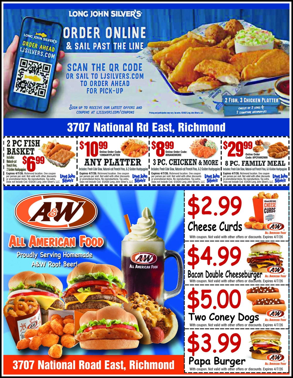 Seafood & American Favorites in Richmond, Indiana