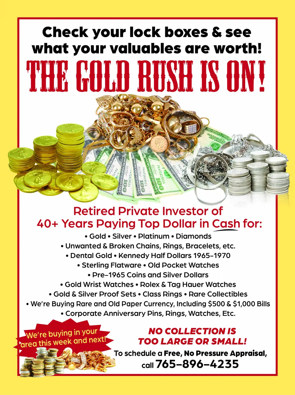 Indiana’s Premier Gold, Silver & Valuables Buyer