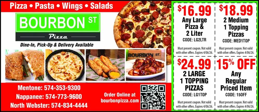 Best Pizza in Mentone, Indiana | Bourbon St Pizza