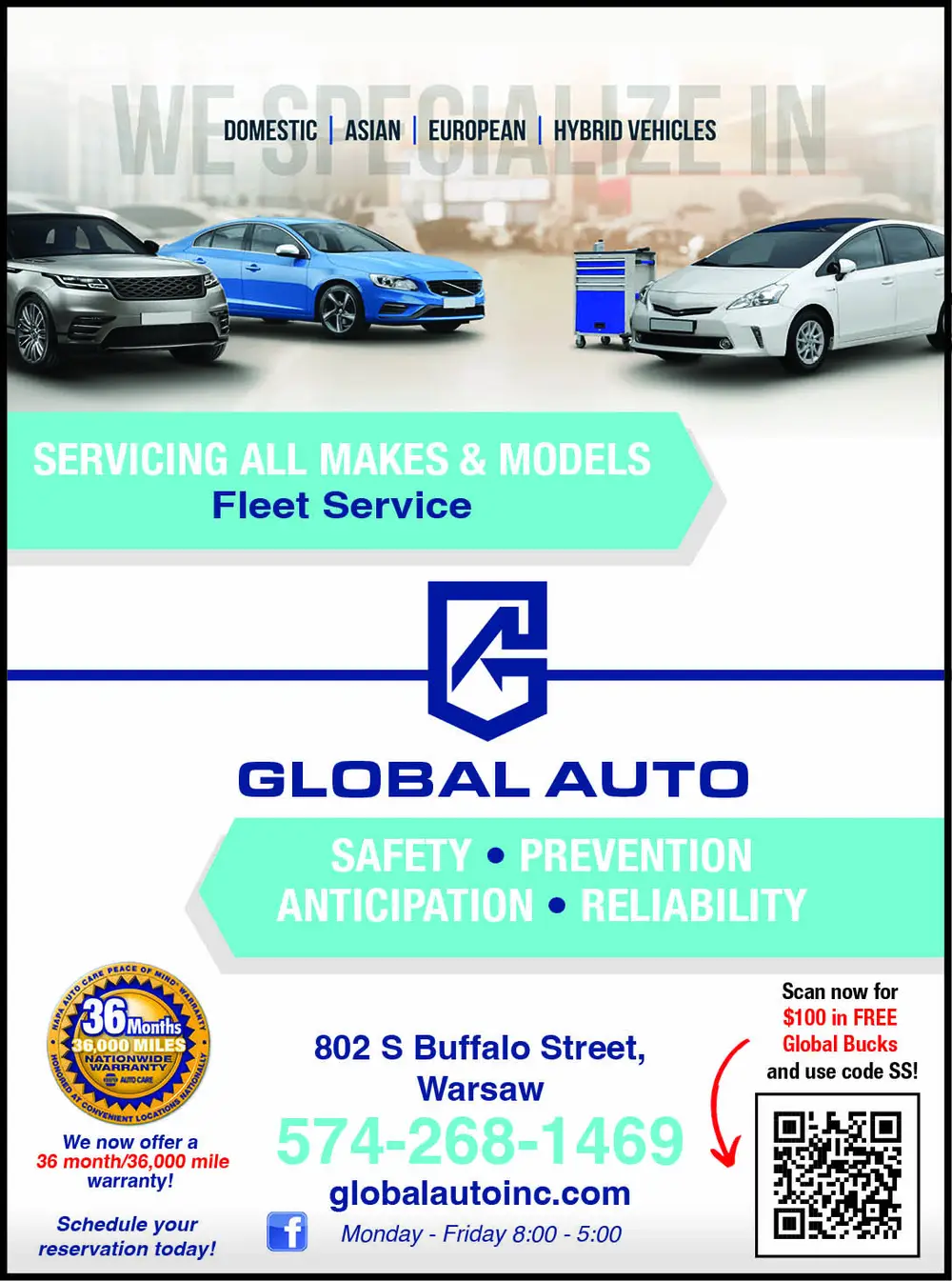 Auto Repair & Fleet Service in Warsaw, Indiana