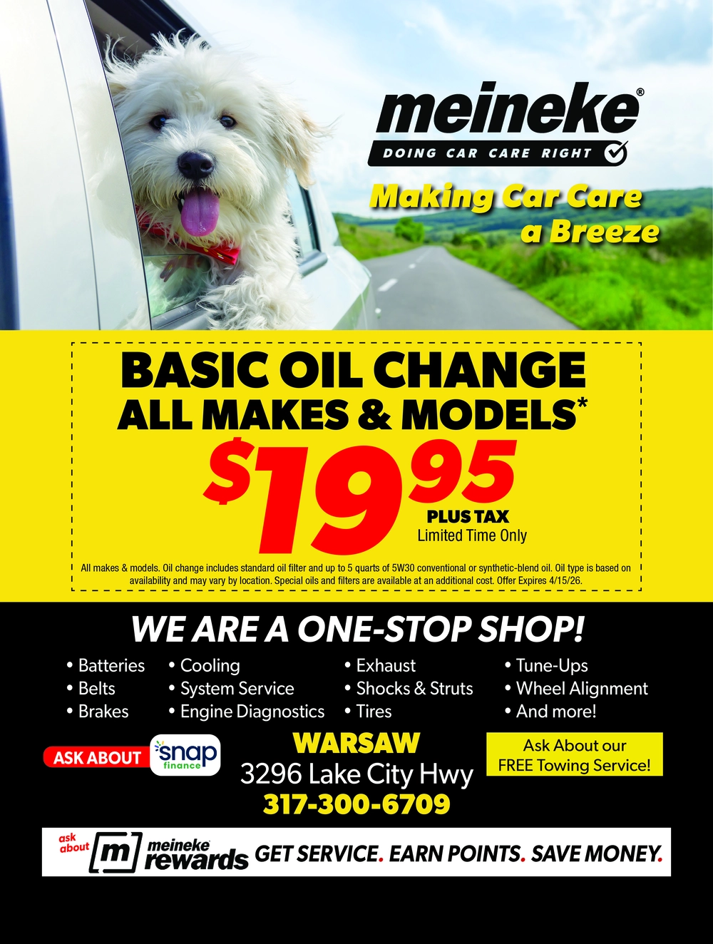 Auto Repair & Oil Change in Warsaw, Indiana