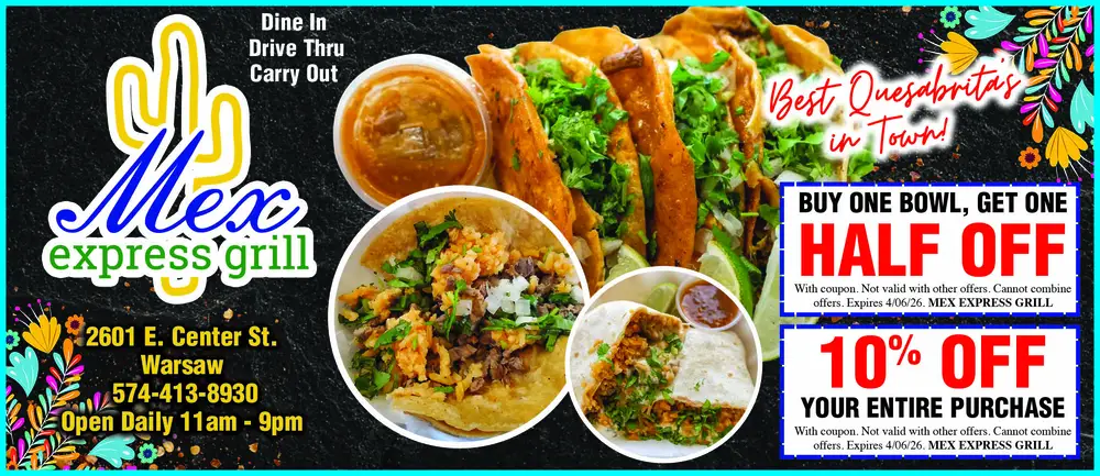 Mex Express Grill in Warsaw, Indiana - Authentic Mexican Cuisine