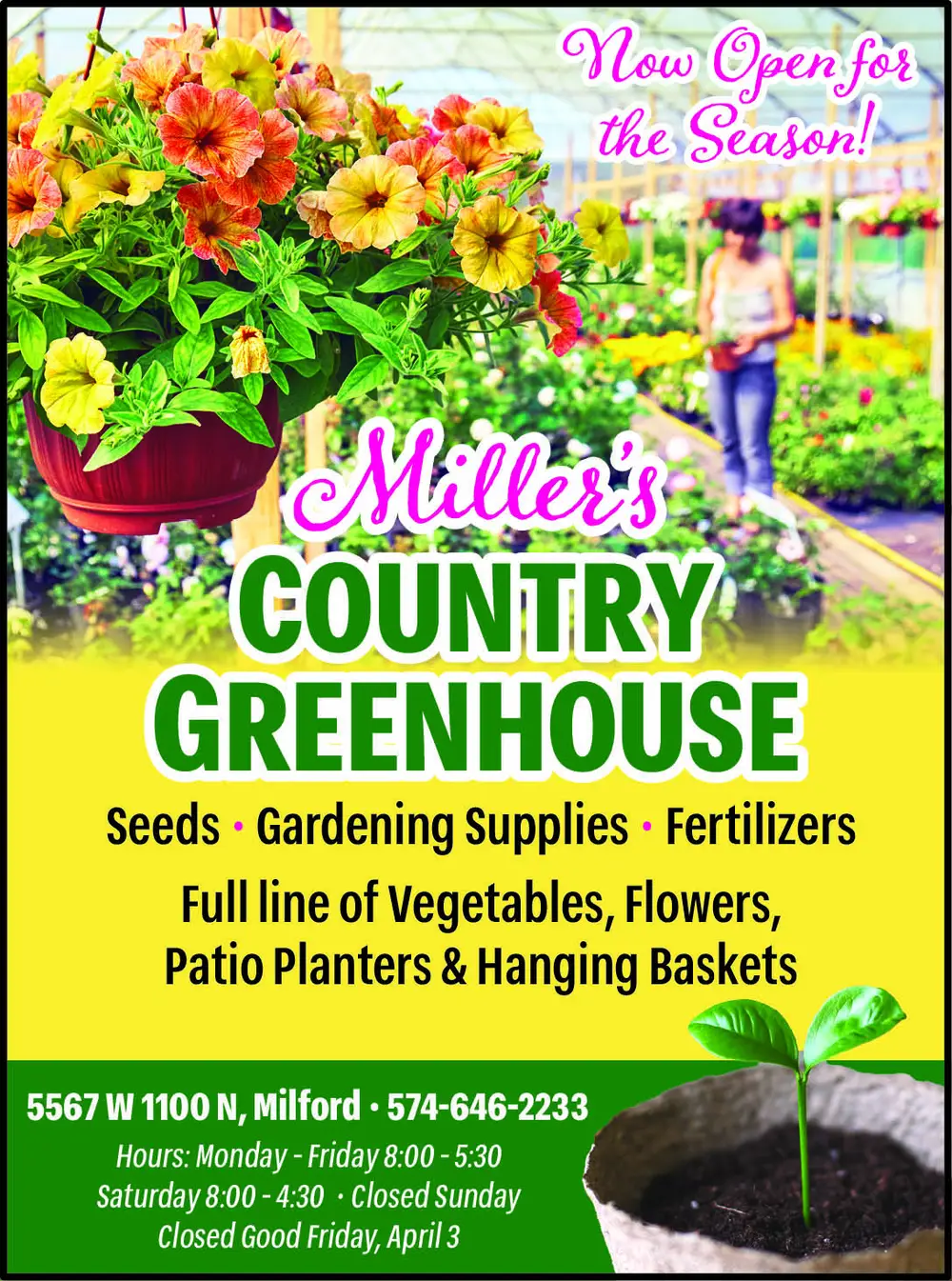 Shop Gardening Supplies & Flowers in Milford, Indiana