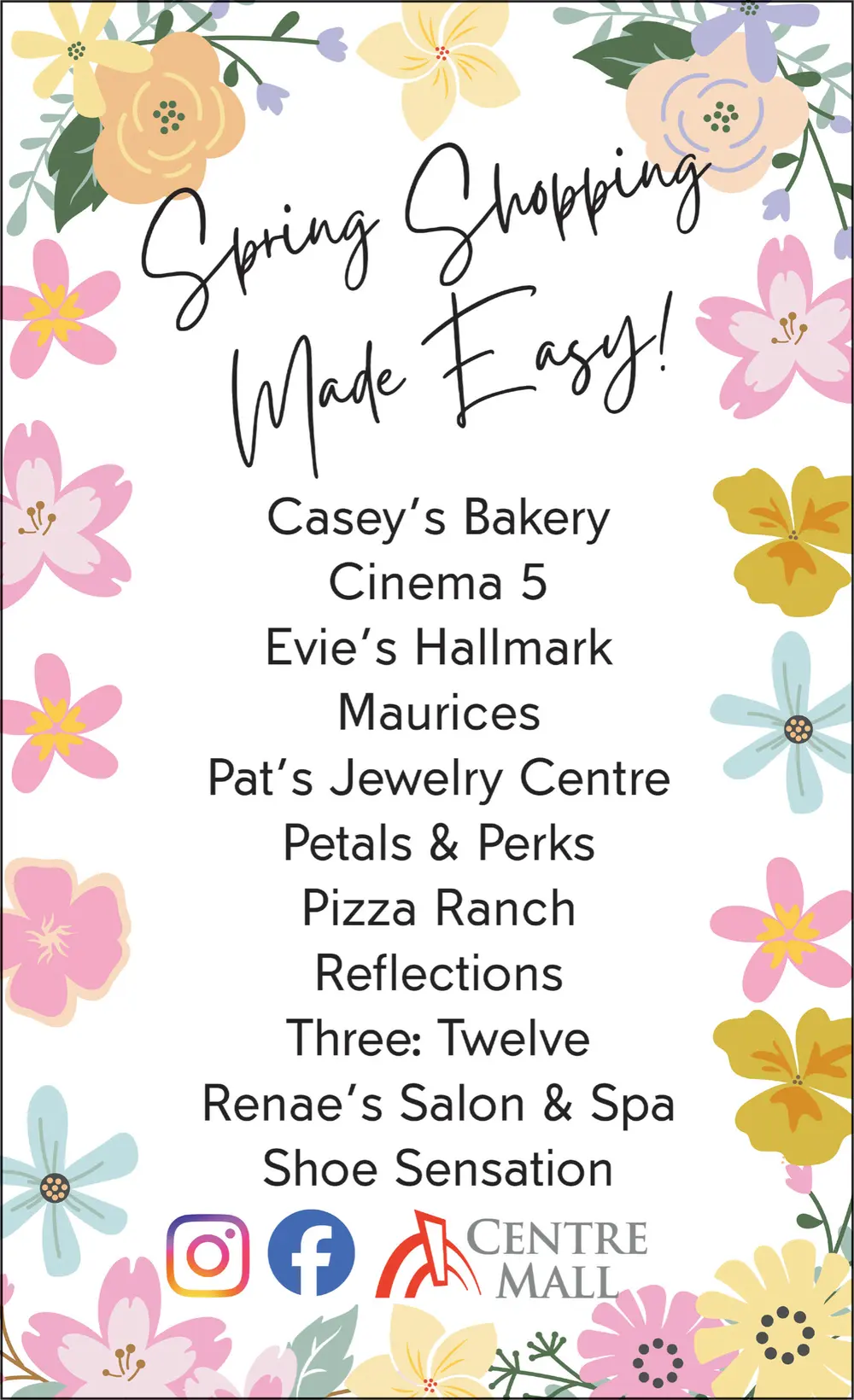 Discover Centre Mall Shopping in Sioux Center, Iowa