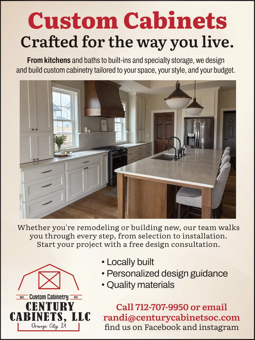 Custom Cabinets in Orange City, IA