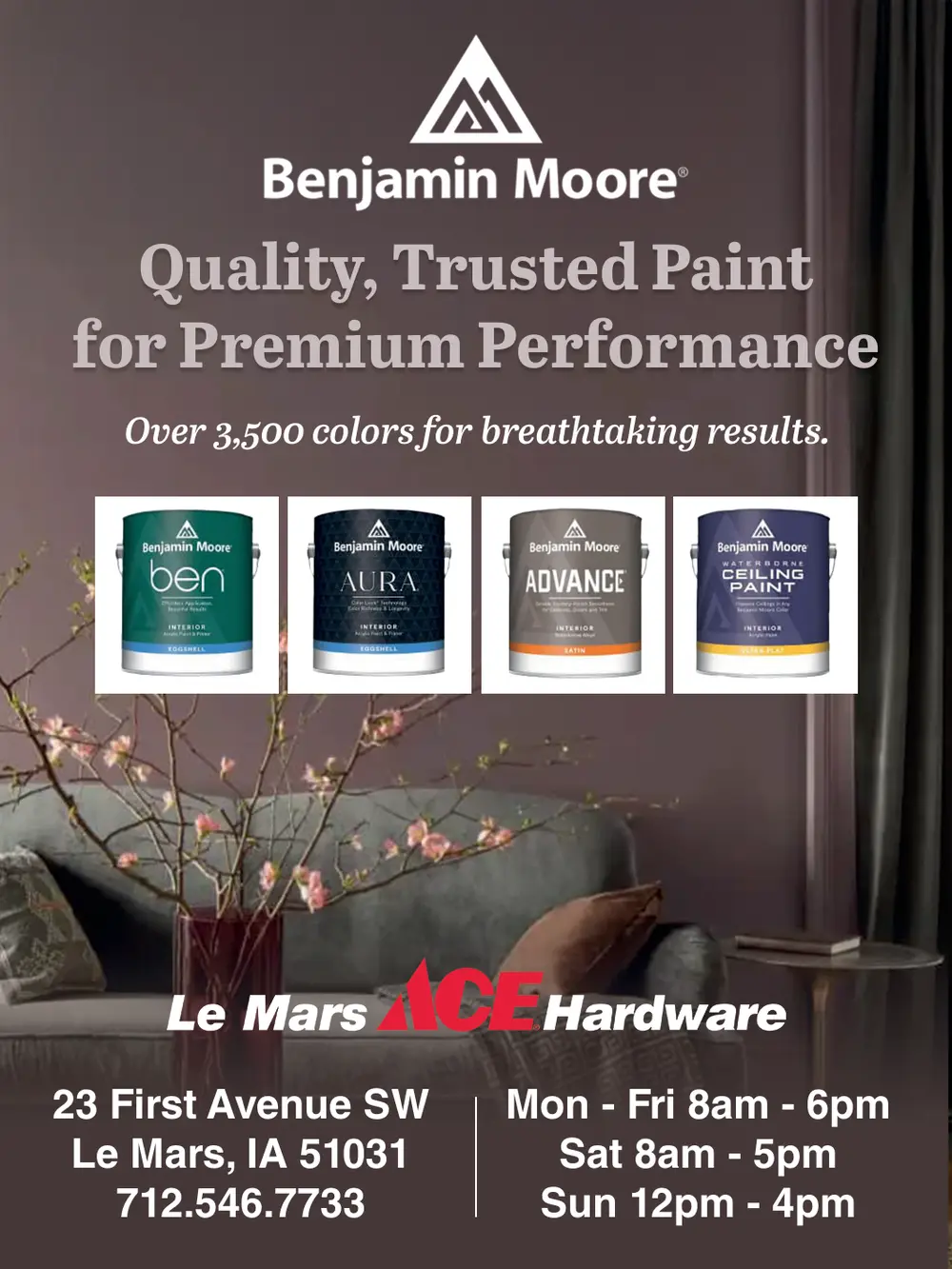 Benjamin Moore Paint & Hardware in Le Mars, IA