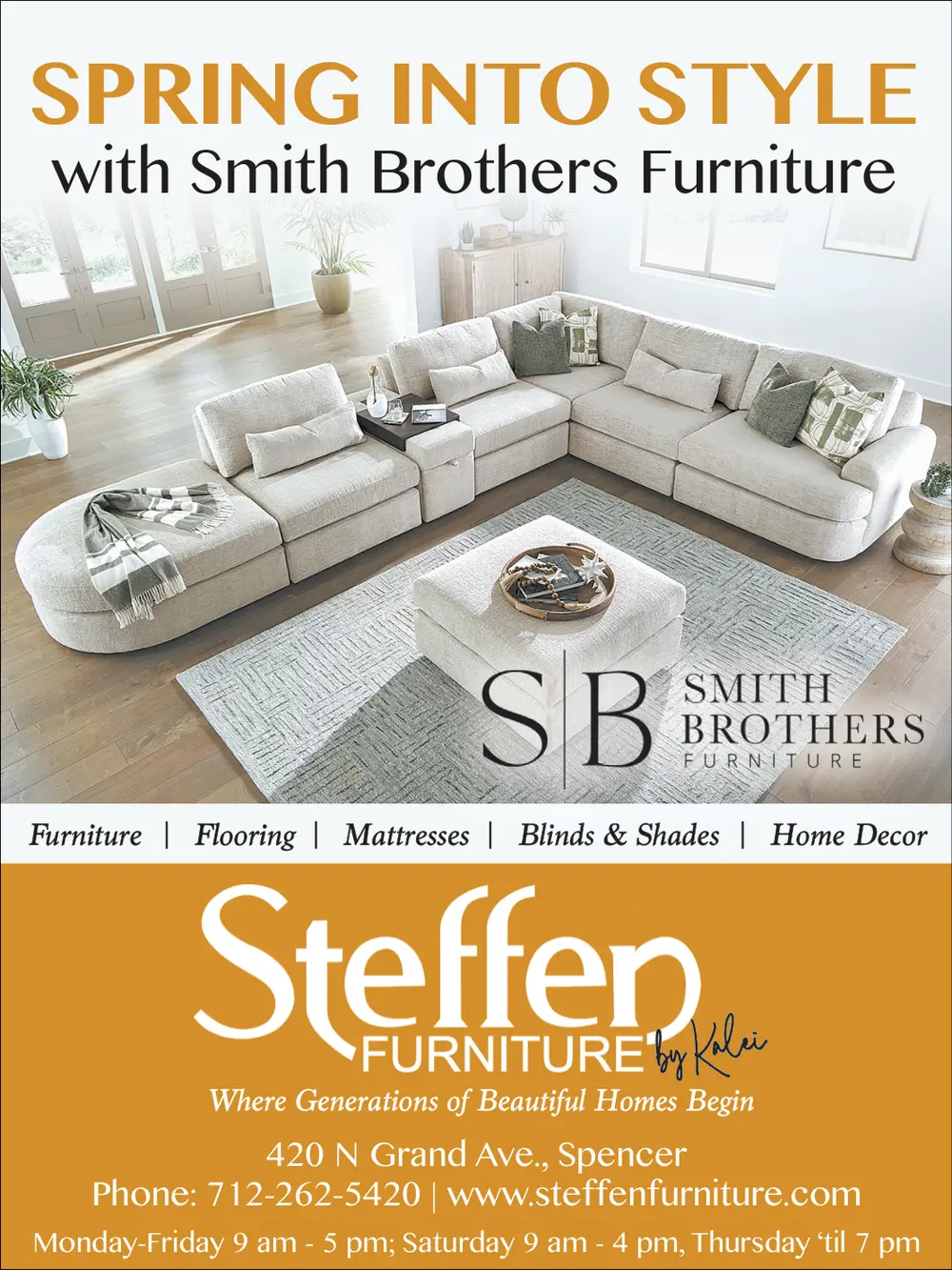 Steffen Furniture - Your Spencer, Iowa Home Furnishing Destination