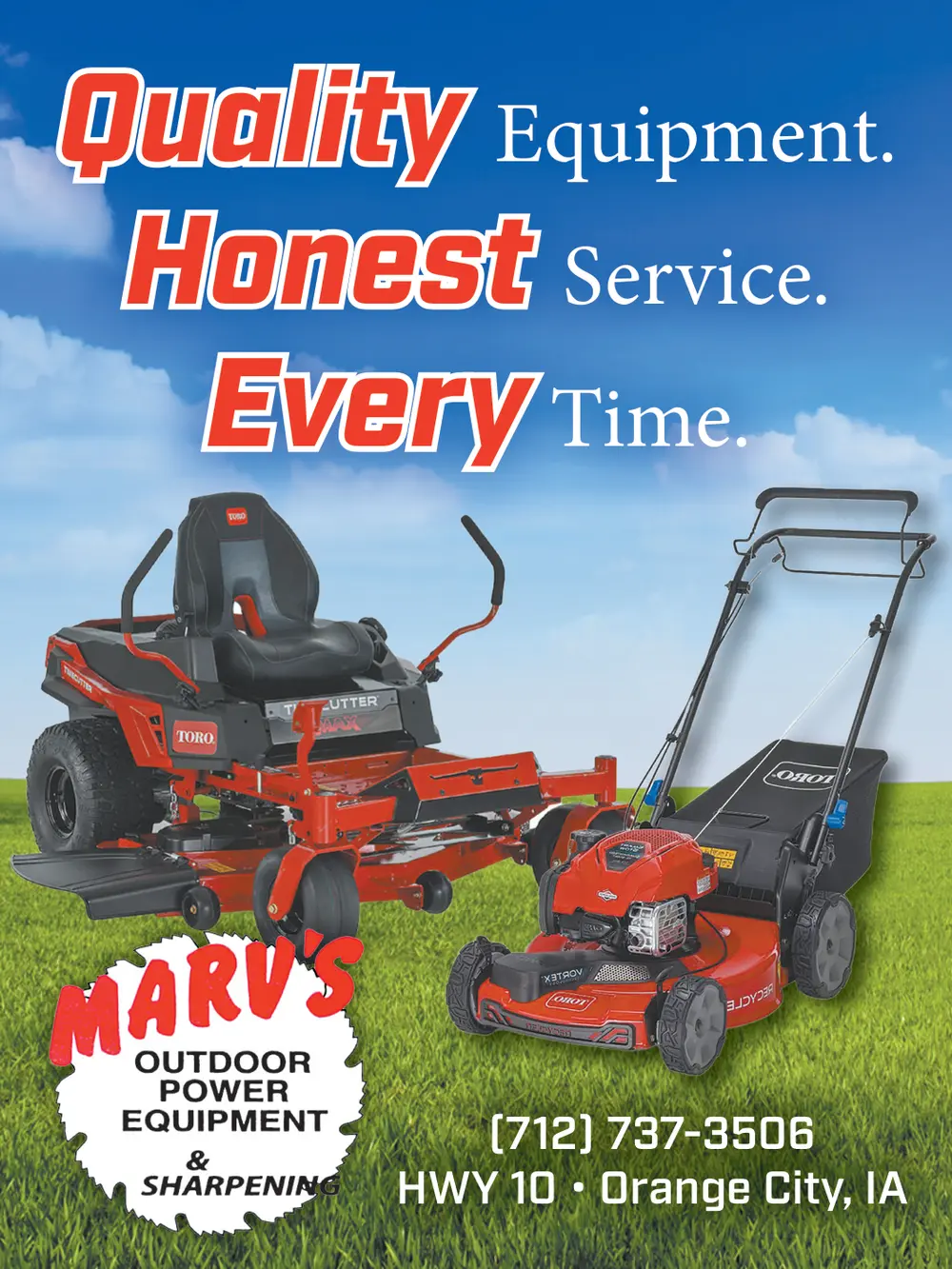 Outdoor Power Equipment & Sharpening in Orange City, IA