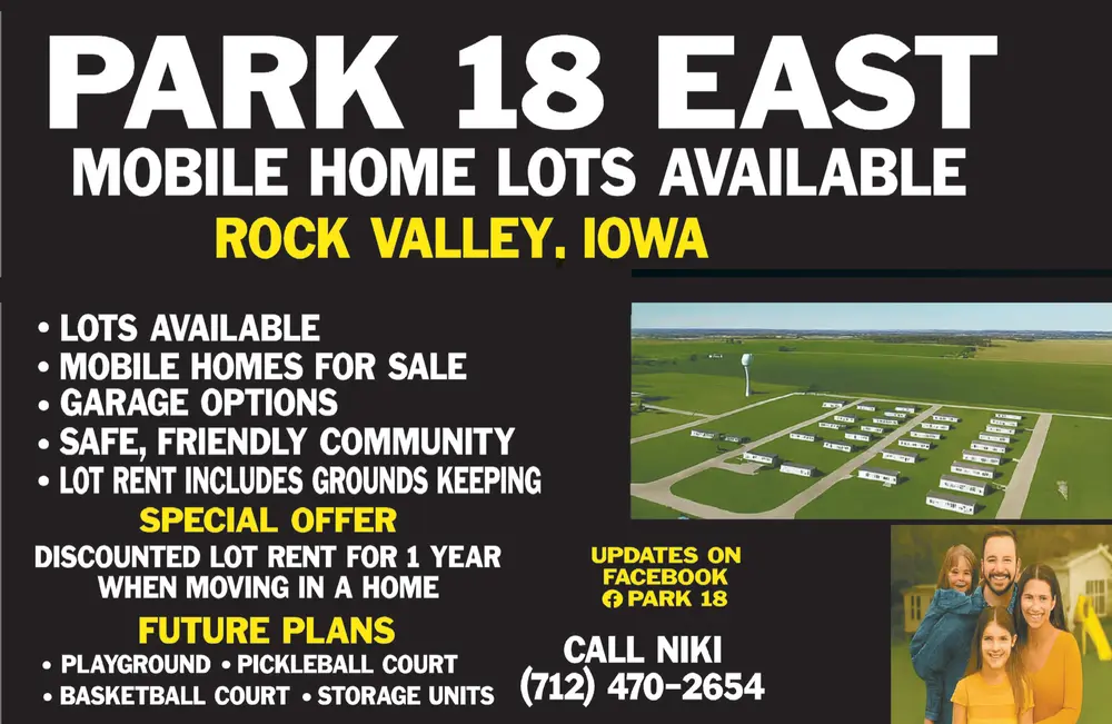 Mobile Home Lots & Homes for Sale in Rock Valley, Iowa