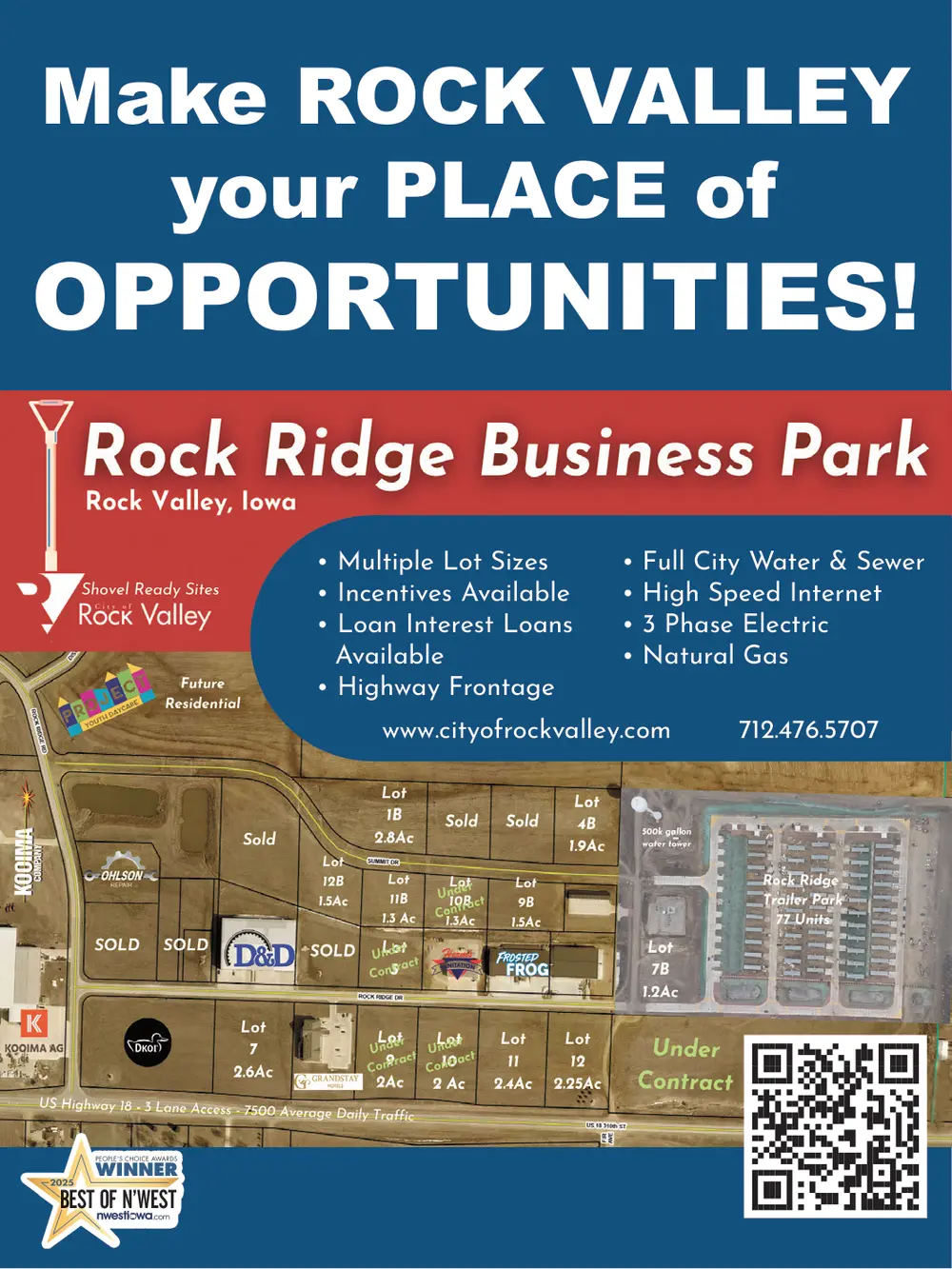 Rock Ridge Business Park in Rock Valley, Iowa – Commercial Opportunities