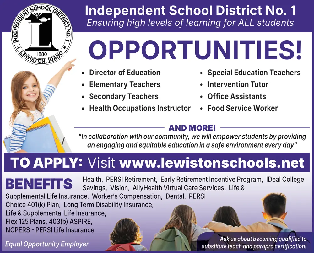 Education Job Opportunities – Lewiston, Idaho