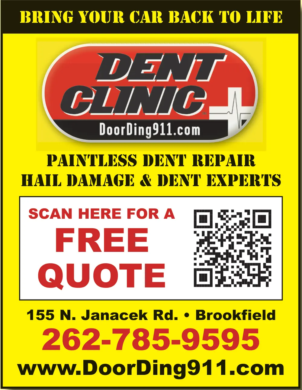 Paintless Dent Repair in Brookfield, Wisconsin