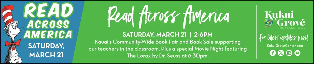 Read Across America Book Fair in Kauai, HI – Kukui Grove Center