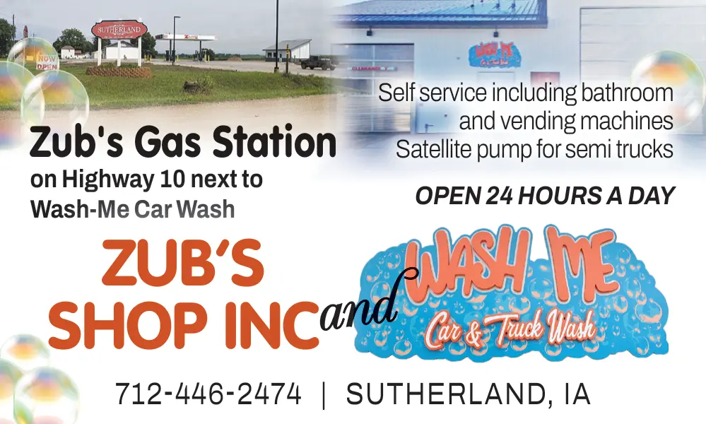 Zub's Shop & Wash Me Car & Truck Wash in Sutherland, IA